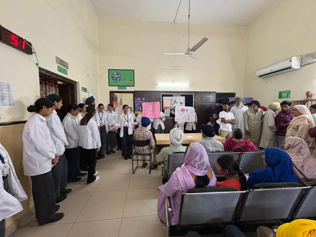 Healthy Life through Oral Hygiene  Awareness Campaign through a Play at Primary Health Centre Gharuan